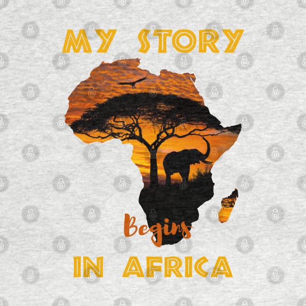 Story Begins In Africa Pride African-American History Month by SuperDj